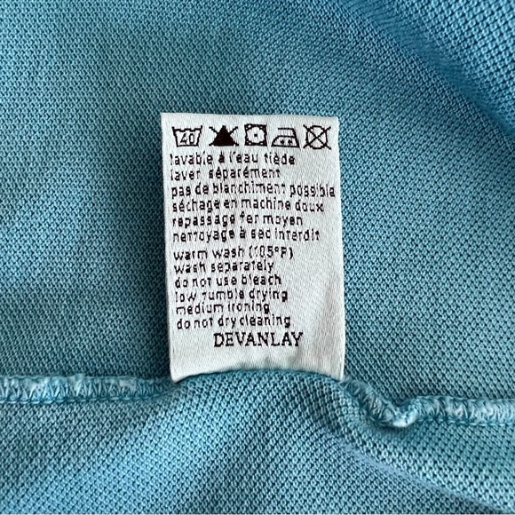 Lacoste Blue Vintage Washed Polo Shirt Mens Sz EU 8 US XXL - Picture 12 of 15